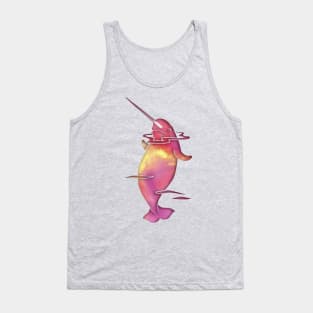 Peach Sea Narwhal Tank Top